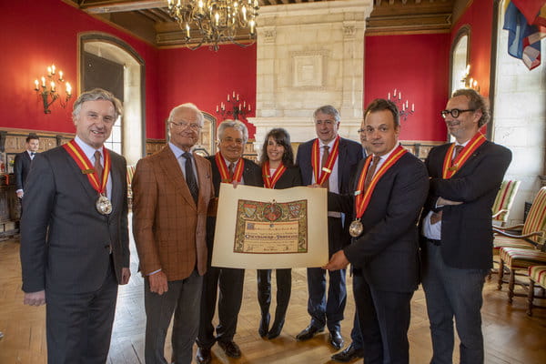 Royal visit of King Carl XVI Gustaf of Sweden to Château du Clos de Vougeot